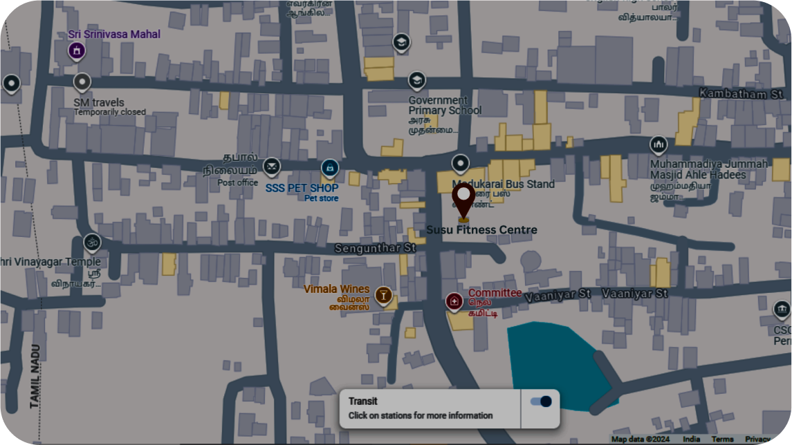Jaguar Fitness Studio Map
